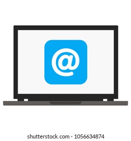 laptop mail icon