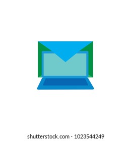 Laptop Mail Logo Icon Design