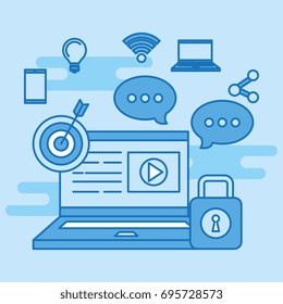 laptop marketing secure target network connection internet