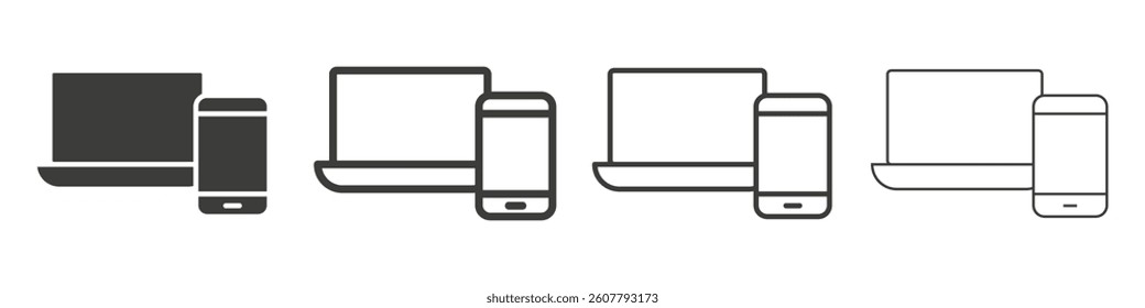 Laptop and Mobile icon collection for website designs