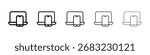 Laptop and Mobile icon for mobile concept and web design.