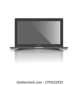 Laptop  mock up on isolate design,clean vector
