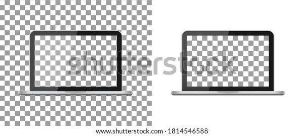 Download Laptop Mockup Blank Screen Pro Computer Stock Vector Royalty Free 1814546588