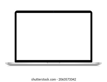 Laptop Mockup macbook style. device screen with transparent background. vector illustration