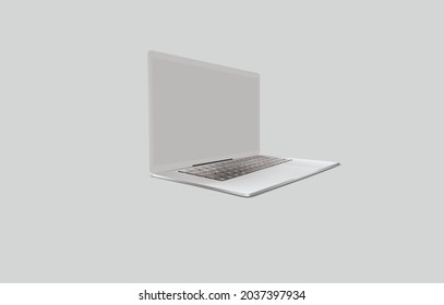 Laptop mockup with the right look, Vector Graphics