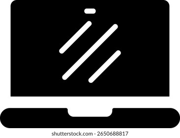Laptop Modern Black Icon Design