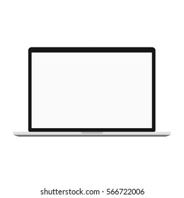 Laptop. Modern computer isolated on white