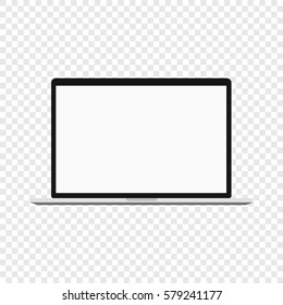 Laptop. Modern computer isolated on white