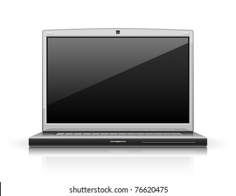 laptop modern computer vector illustration isolated on white background