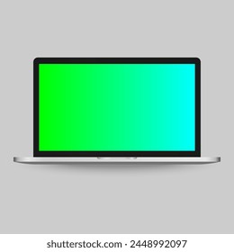 Laptop with Modern Technology Communication royalty-free vector