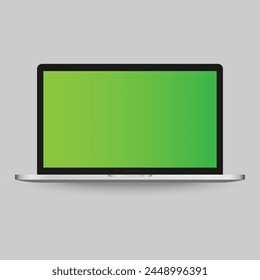 Laptop with Modern Technology Communication royalty-free vector