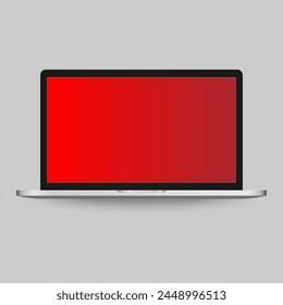 Laptop with Modern Technology Communication royalty-free vector