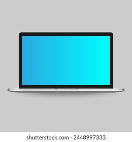 Laptop with Modern Technology Communication royalty-free vector