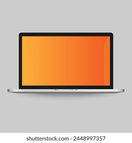 Laptop with Modern Technology Communication royalty-free vector