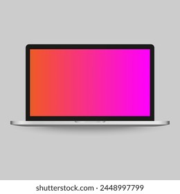 Laptop with Modern Technology Communication royalty-free vector