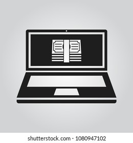 laptop with money icon