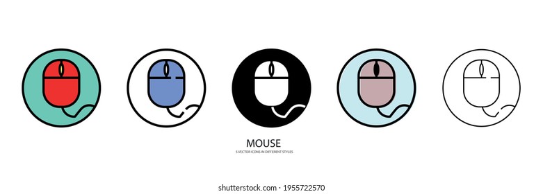 laptop Mouse vector type icon