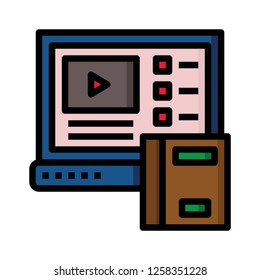 Laptop music icon