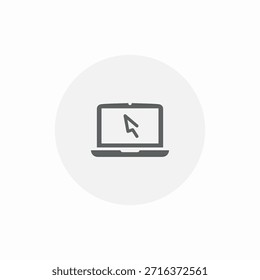 Laptop-Navigationssymbol Vektor