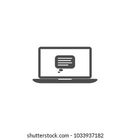 laptop negotiations icon. 