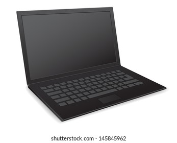 icono del vector 3d de netbook portátil