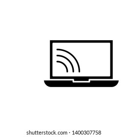 laptop network connection icon technology 