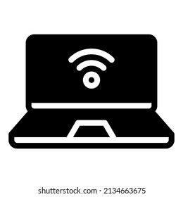 laptop network home smart internet of things iot smarthome icon
