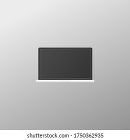 laptop or notebook design, flat and simple design, suitable for enterprise applications, programming, PC or laptop, hardware and software, support eps images that can be edited layer by layer.