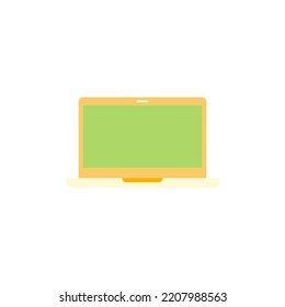 Laptop, Notebook icon in color, isolated on white background 