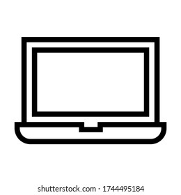 Portátil, portátil - vector de línea de icono - iconos de hardware