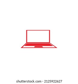laptop or notebook icon on a white background