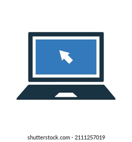 Laptop, notebook icon. Simple editable vector illustration.