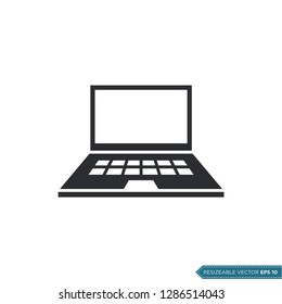 laptop, notebook icon vector template