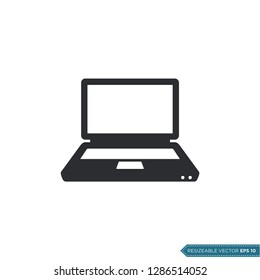 laptop, notebook icon vector template