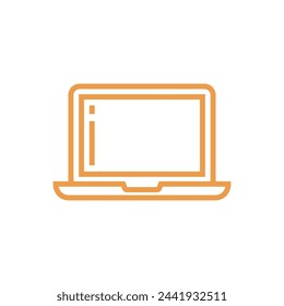 Laptop Notebook Icon Vector Template Illustration Design