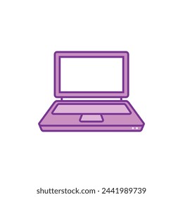 Laptop Notebook Icon Vector Template Illustration Design