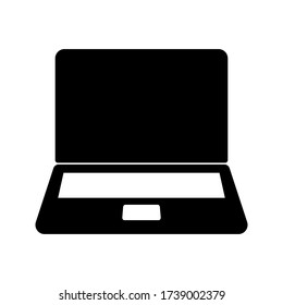 Laptop or Notebook screen template. isolated on white background.