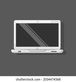 laptop and notebook vector illustration icon sticker. simple and flat style design