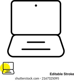 Laptop Notebook Vector Line Icon