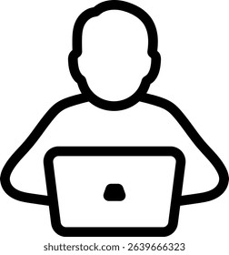 laptop office employee worker computer work working online 10474