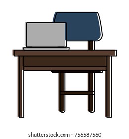 laptop on desk
