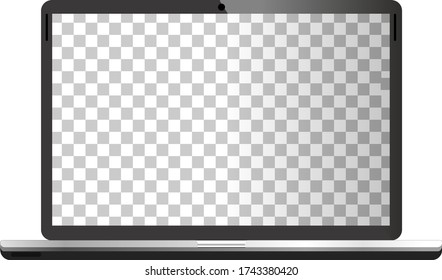 laptop on transparent background vector
