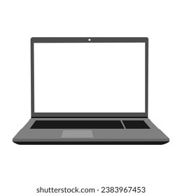 Laptop with an open panel icon