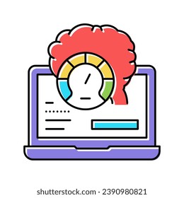laptop optimize color icon vector. laptop optimize sign. isolated symbol illustration