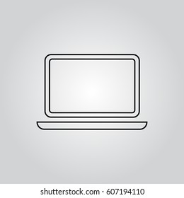 Laptop outline Icon