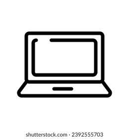 laptop outline icon pixel perfect for website or mobile app