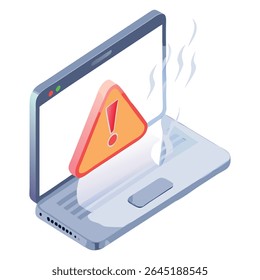 Laptop overheating warning sign error message system failure computer problem tech support needed now