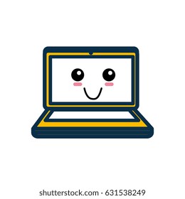 Laptop pc cartoon