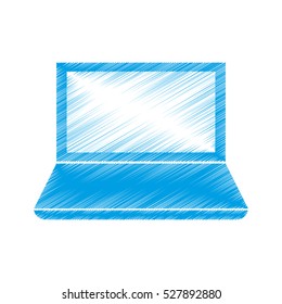 Laptop pc technology icon vector illustration graphic design