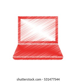 Laptop pc technology icon vector illustration graphic design